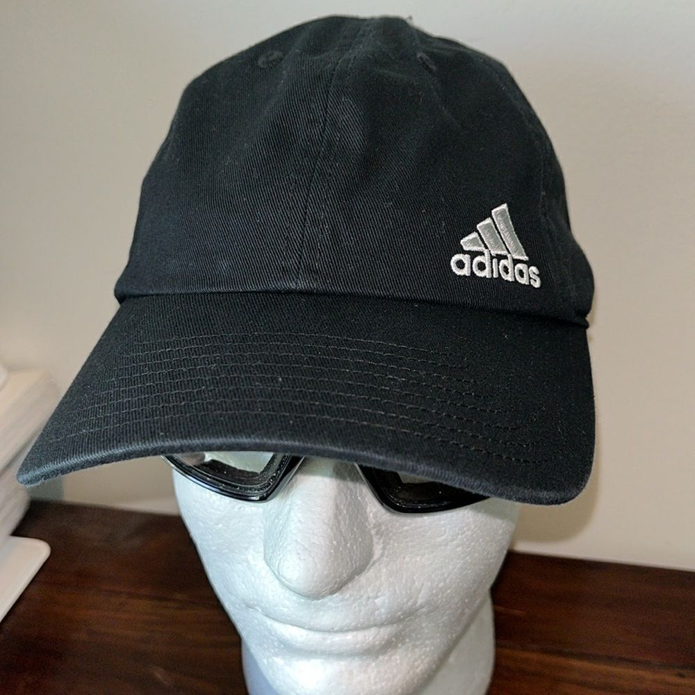 Cotton adjustable Hat Baseball Cap Black Adidas golf tennis pickleball Soccer